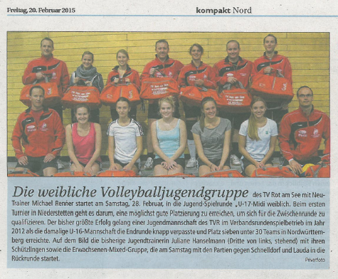 TVR-Volleyball Jugend-022015